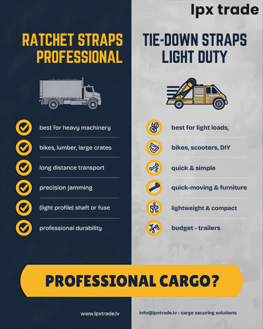 Ratchet Straps vs Tie-Down