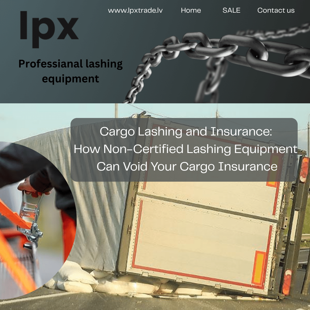 Cargo Lashing and Insurance How Non-Certified Lashing Equipment Can Void Your Cargo Insurance Cargo Lashing and Insurance How Non-Certified Lashing Equipment Can Void Your Cargo Insurance