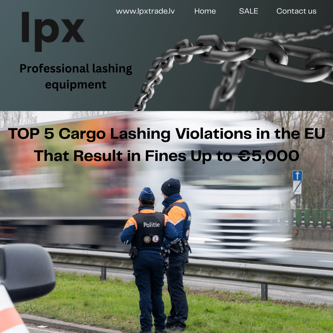 TOP 5 Cargo Lashing Violations in the EU That Result in Fines Up to €5,000 TOP 5 Cargo Lashing Violations in the EU That Result in Fines Up to €5,000